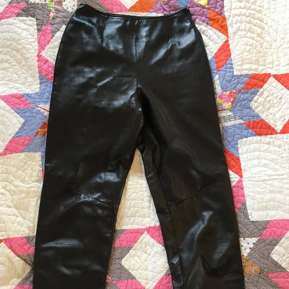 Danier black leather pants - Picture 1 of 3